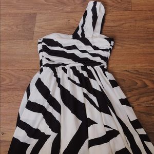 Zebra print mini dress